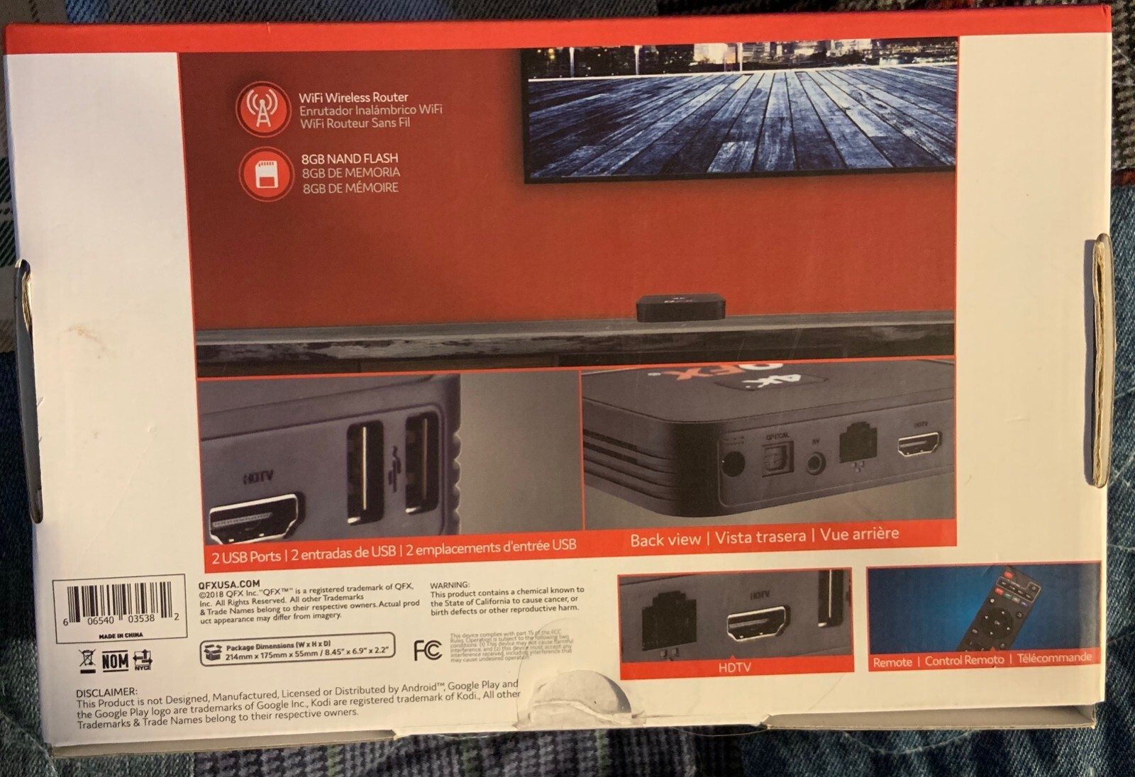 QFX Android TV Box and WiFi Router eBay