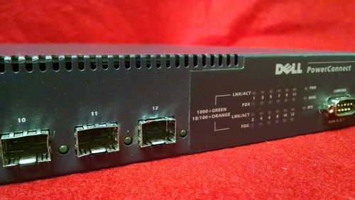 12-Port Gigabit Switch Dell PowerConnect 5212 w/4-Port SFP P/N: 9Y198 - Picture 4 of 8