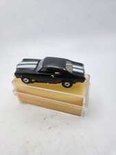 70 CHEVELLE BLACK MODEL MOTORING SLOT CAR TJET CHASSIS IN CASE RUNS GREAT
