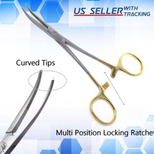 5.5"Surgical Kelly Forceps Hemostat Locking Clamp Artery Suture Dissection Plier