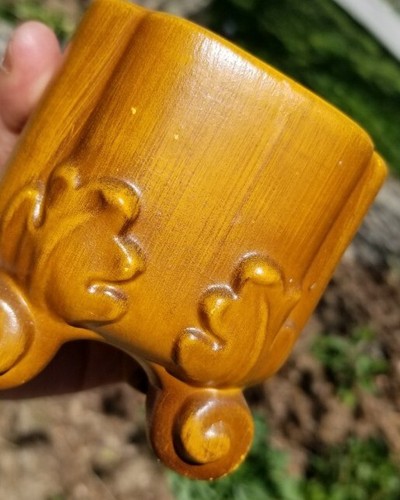 VINTAGE HAEGER DECOR SET MCM PLANTER & 2 MATCHING CANDLE HOLDERS BOHO 3 Pcs Set - Picture 19 of 23