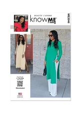 Know M by MIMI G Sewing Pattern ME2046 Misses Knit Dress Pants Size 8-16