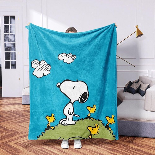 3D Cartoon Snoopy Print Series Sleeping Blanket, Sofa Bed Sheet Blanket - Picture 20 of 23