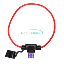 10X 3A 16-Wire 20cm Waterproof Car Inline Fuse Holder Fuse Inserts Power Socket