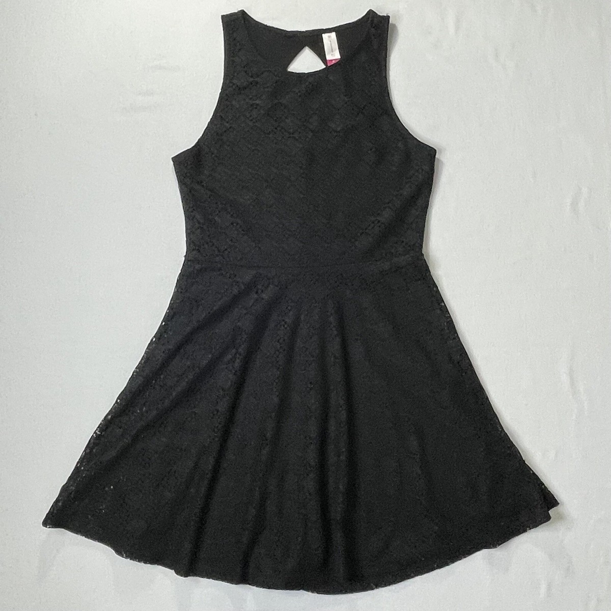 No Boundaries Women's Black Cut Out Back Lace Dress Sz M (7-9) No Boundaries Women's Black Cut Out Back Lace Dress Sz M (7-9)
