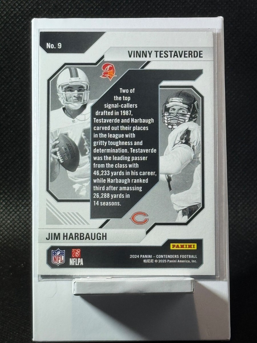 2024 Panini Contenders - Vinny Testaverde, Jim Harbaugh Historic