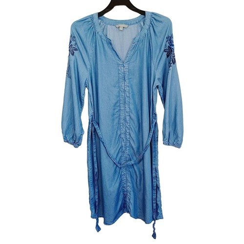 Vestido para mujer Hope & Harlow manga larga y bordado color azul talla 10 pullove - Imagen 7 de 13