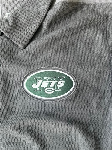 New NWT S/S New York Jets Coaches Polo Style Gray Shirt Mens Size S Small Nike - Picture 6 of 11