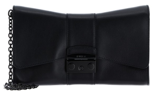 Furla Metropolis Shoulder Bag Remix Schultertasche Abendtasche Nero Schwarz Neu-image