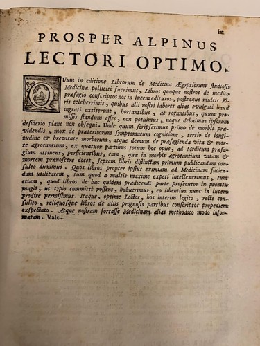 Prospero Alpini, ritratto inciso De praesagenda vita 1751 + libellus Fracastoro - Picture 5 of 24