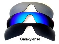 Galaxy Replacement Lenses for Oakley Batwolf Black Blue Titanium Polarized 3PAIR