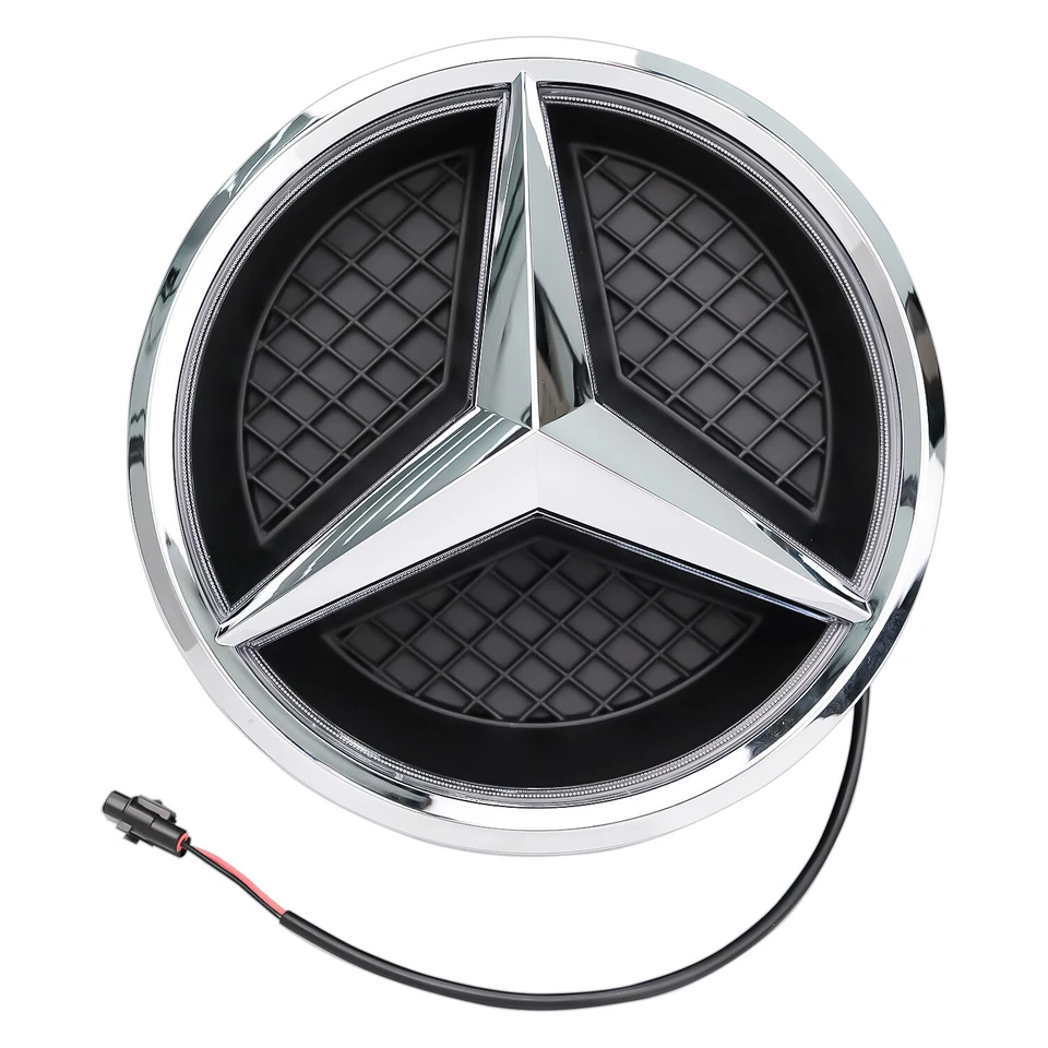 Front Grille LED Emblem Star Light Badge For Mercedes Benz 2016-2019 GLC GLE GLS Foto 4 de 4