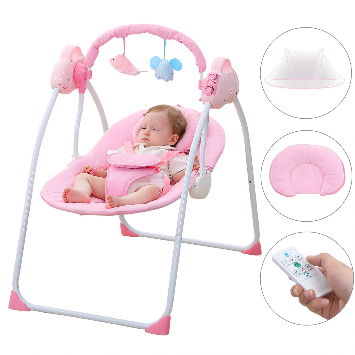  Baby Swing Bouncer Seat Chair for Infants, Electric