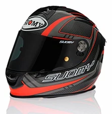 SUOMY SR SPORT Carbon RedBlack Motorcycle Street Helmet (XS-2XL)