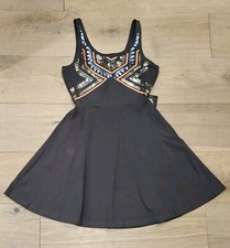 Express Womens Tank Grey Fit and Flare Sequin Dress A-Line Size Extra Small NWT
