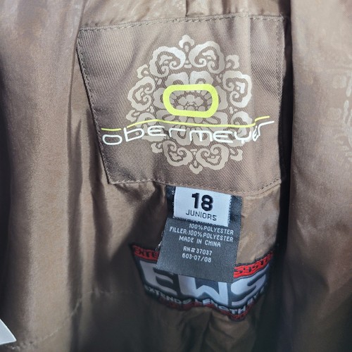 Obermeyer Juniors Girls Size 18 XXL Ski Snow Pants Extended Wear Brown - Picture 8 of 10