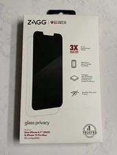 New ZAGG InvisibleShield Glass Privacy Apple iPhone 13 Pro Max 14 Plus 6.7 Smoke