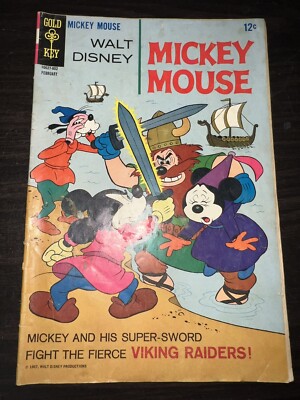 Mickey Mouse #116 Gold Key February 1968 Decent Shape But Has Some Wear