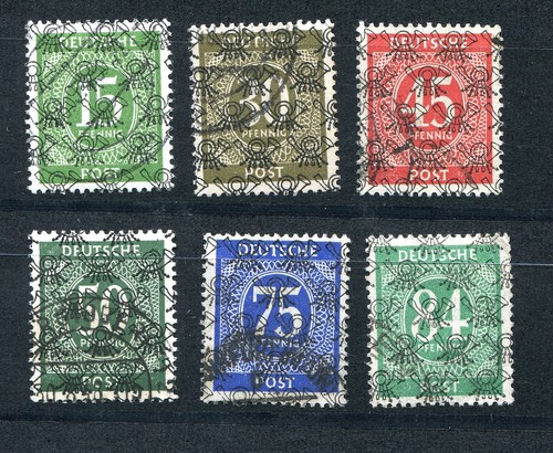 GERMANY AMERICAN BRITISH OCCUPATION ZONE SELECTION NET OVPT ON NUMERAL VFU