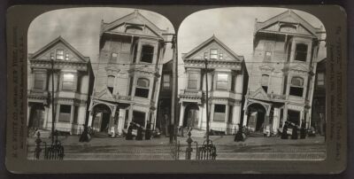 8'' x 10'' Photo 1906 Photo After the earthquake - frame houses