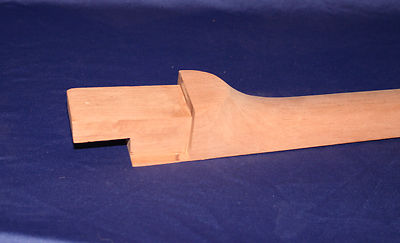 Neck Blank Thin Hollow BodyModel300/17deg.hdsk x 4 deg nk.jt. Genuine Mahog