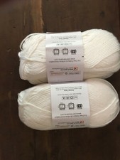 2 Skeins Premier Yarns Solid Everyday Soft Worsted, Snow White Same Lot Number