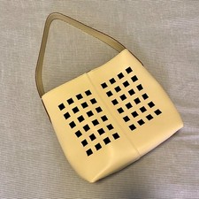 Italian Genuine Leather Bag | Window Cutouts | Snap And Zipper Closure