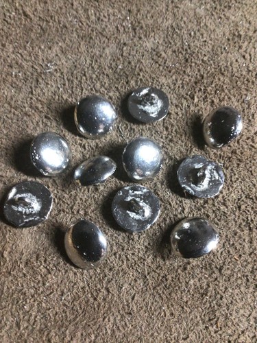 Pewter buttons 15mm dome & shank 12 pack, for historical clothing & uniforms. - Picture 5 of 6