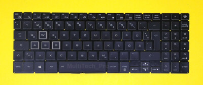 DE Tastatur Gigabyte AORUS 15-WA-F74ADW 15-WA-7ES0252W mit farbige Beleuchtung