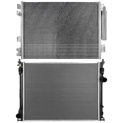 Radiator & AC Condenser Cooling Kit For 2011-2019 Dodge Challenger 3.6L 5.7L