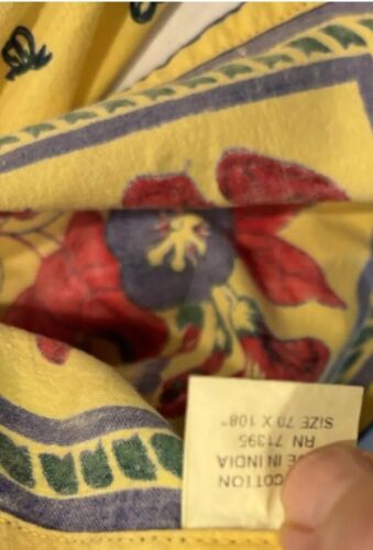 Tovaglia Williams Sonoma Bee campagna francese Provenza 108 x 70 oro rosso blu - Foto 4 di 8