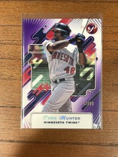 Topps Pristine Torii Hunter Purple Pulsar Refractor #147 Serial #47/99 Twins