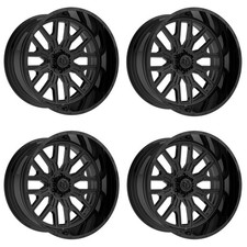 Set 4 24 Tis 560b Gloss Black Wheels 24x14 5x5 5x5.5 -76mm Lifted Offroad Rims