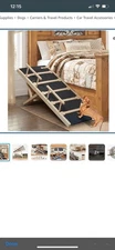 Wooden Dog Ramp for High Bed, 47.2" Long Non-Slip Dog Ramp for Couch, 6 Adi (SR)