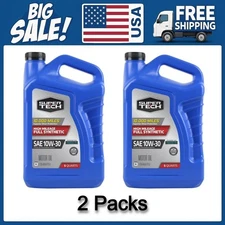 Super Tech High Mileage Full Synthetic SAE 10W-30 Motor Oil, 5 Quarts, 2 Packs