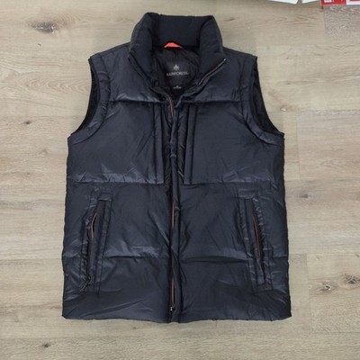 Rainforest Women's Down Puffer Vest Size M Black Full Zip 6 Pocket Lightweight