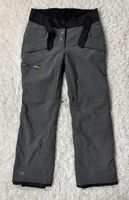 Eider Gray Corduroy Snowboard Pants Women's Size 14 Lined Insulated Premium