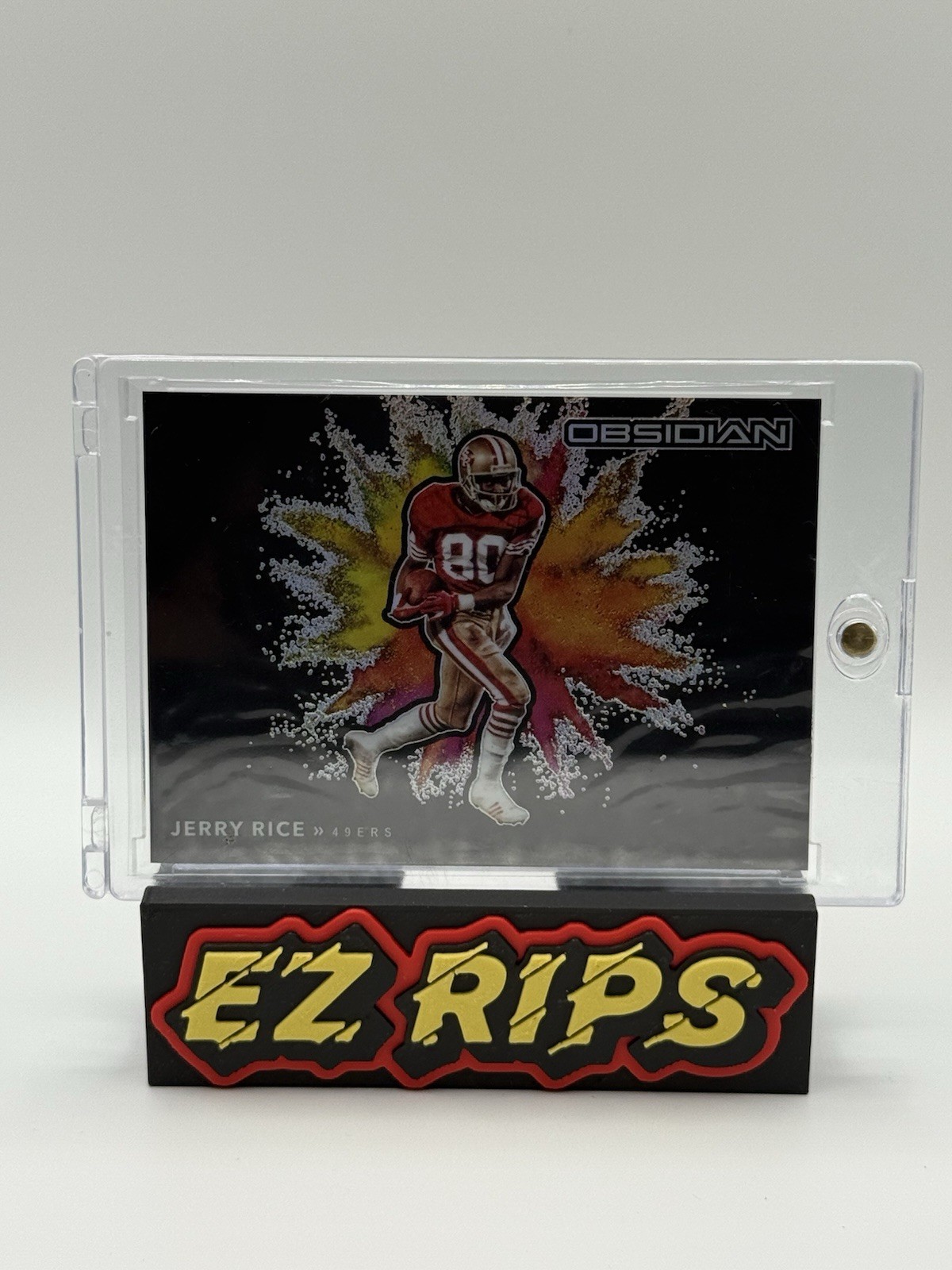 2020 Panini Obsidian - Color Blast Black Jerry Rice #CBB18