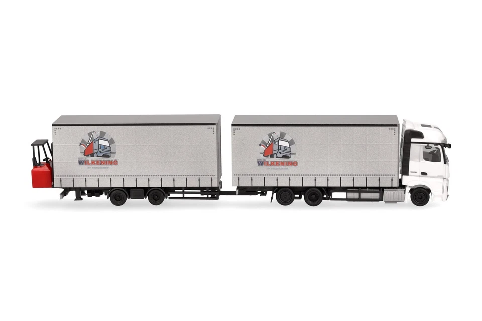 Herpa 319683 | MB Actros | Jumbotandem-Hängerzug m. Stapler | Wilkening | 1:87 - Bild 3 von 4