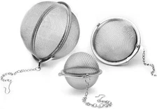 Stainless Steel Mesh Tea Ball, Extra Fine Mesh Tea Infuser for Loose Leaf Tea, T