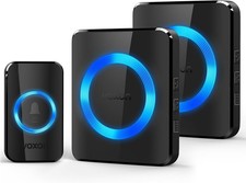 Wireless Doorbell, VOXON Door Bells Wireless Cordless with 2 Receivers IP65 Wate