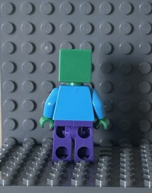 LEGO Minecraft Zombie Minifigure min010 HTF Retired Figure &ndash; No Accessories