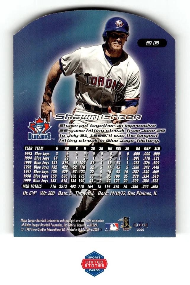 2000 Ultra #2G Shawn Green Gold Medallion - Image 2 of 2