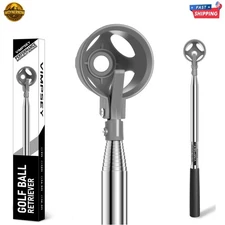 Golf Ball Retriever Telescopic for Water 9Ft - 12Ft Stainless Steel Grabber Tool