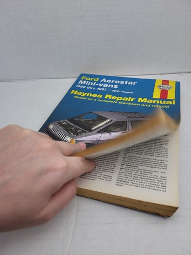 1986-1997 Ford Aerostar Mini-Vans Haynes Automotive Car Repair Manual 2wd models - Picture 9 of 11