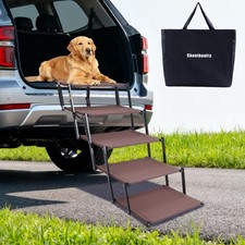 Dog Stairs for Car Extra Wide Ramps for Large Dogs Portable Lightweight Foldable