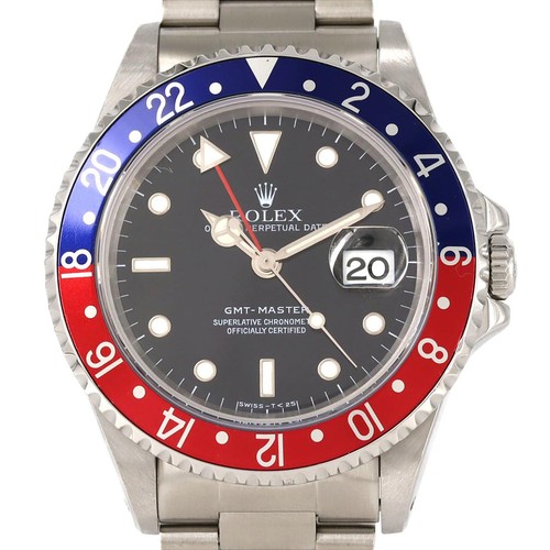 Authentic Rolex GMT-Master 16700 Stainless Steel Mechanical Automatic T-Seri...