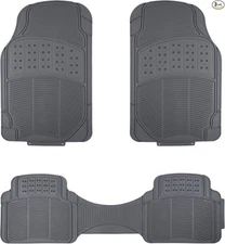 Universal PVC Faux Rubber Car Floor Mats, All Weather Protection, Waterproof Fl