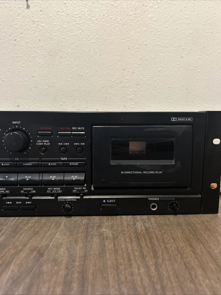 Tascam CD-A500 Professional CD Player / Cassette Deck Combo/PLZ READ DESCRIPTION - Image 3 of 4
