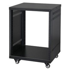 19" 12U Component Rack Cabinet DJ Equipment Cabinet for o Video Musical Black